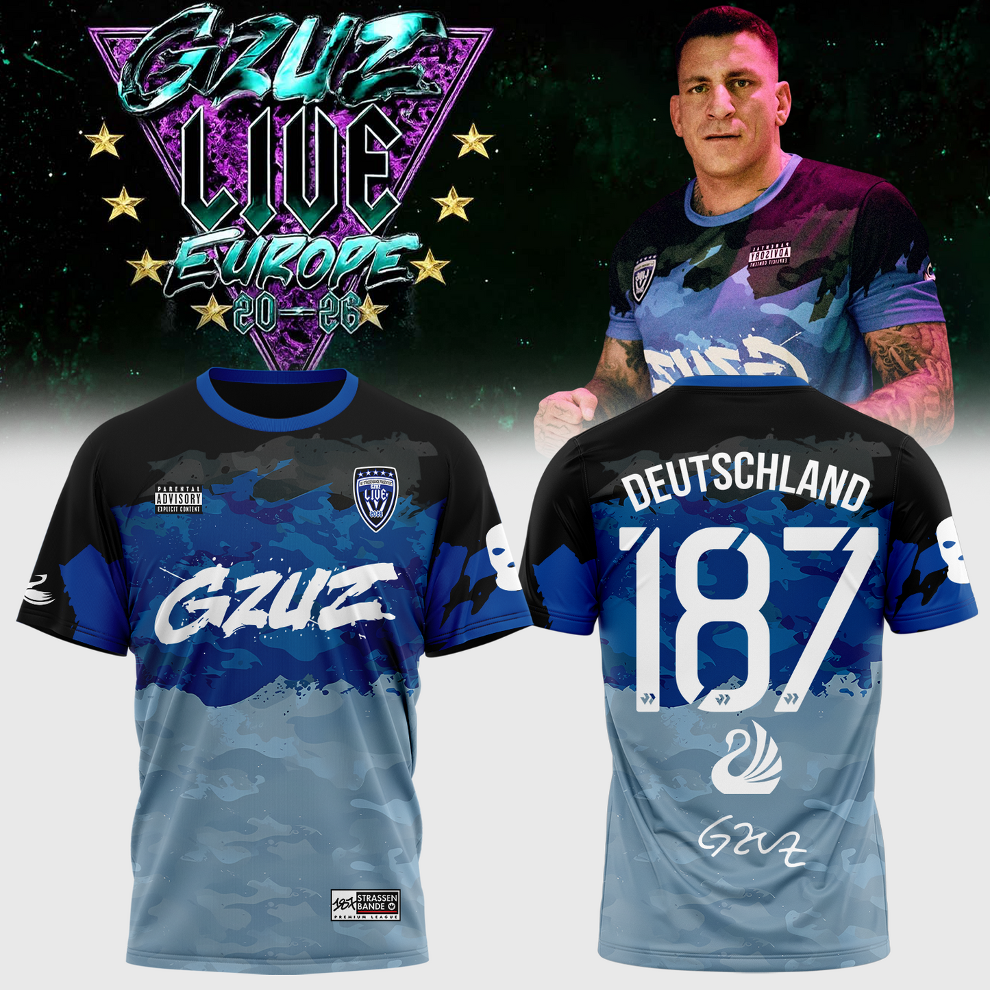 ,,,.GZUZ “LIVE EUROPE TOUR 2026” Signed – Shirt