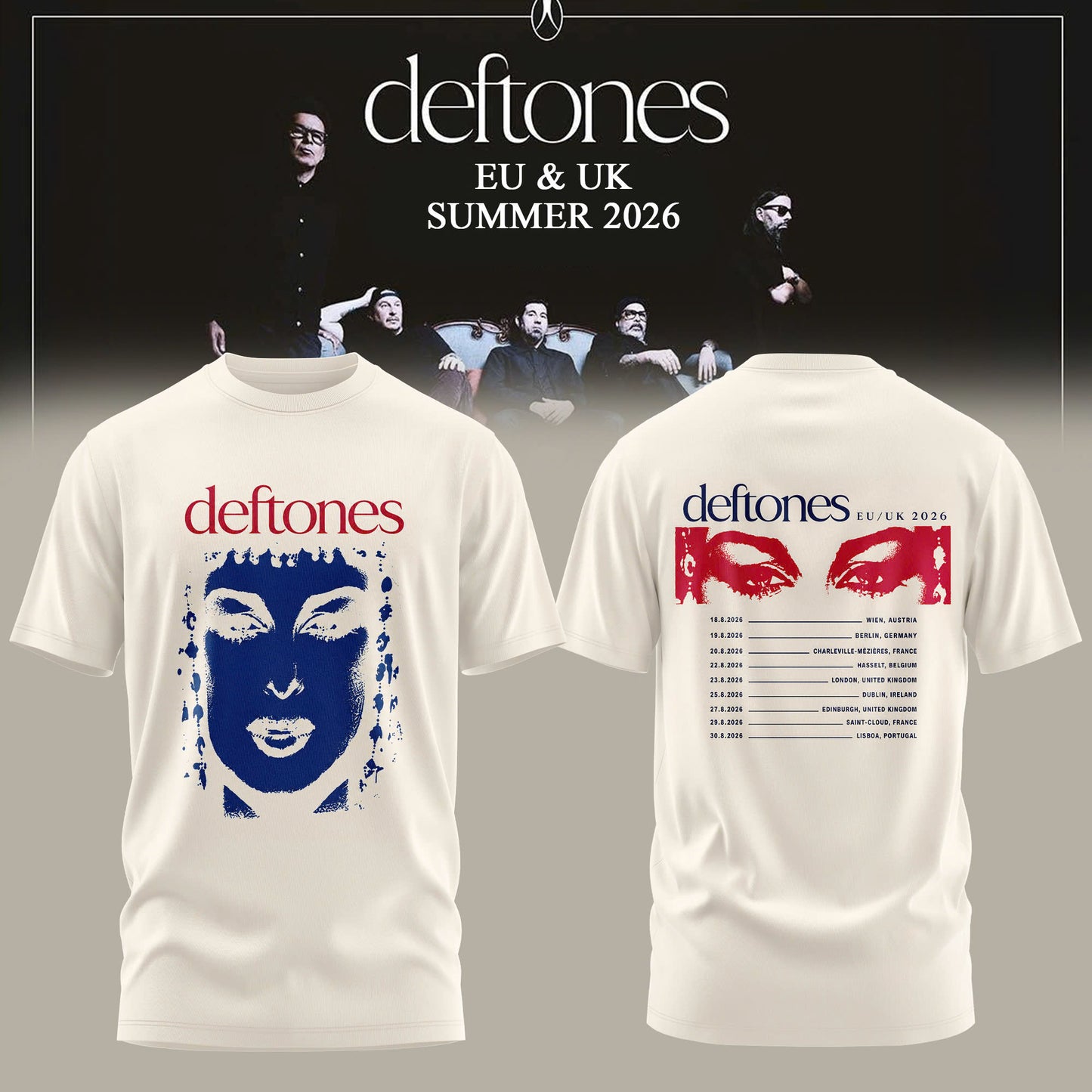 _DEFTONES: 2026 EU & UK Summer Tour Limited T-Shirt