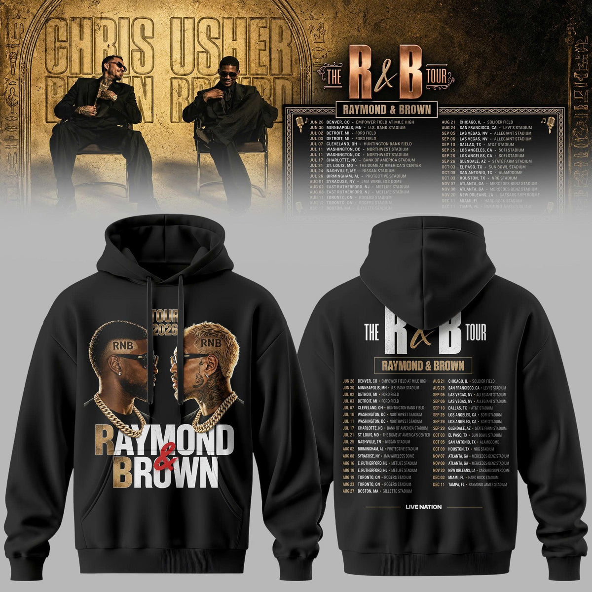 The R&B Tour 2026 Hoodie