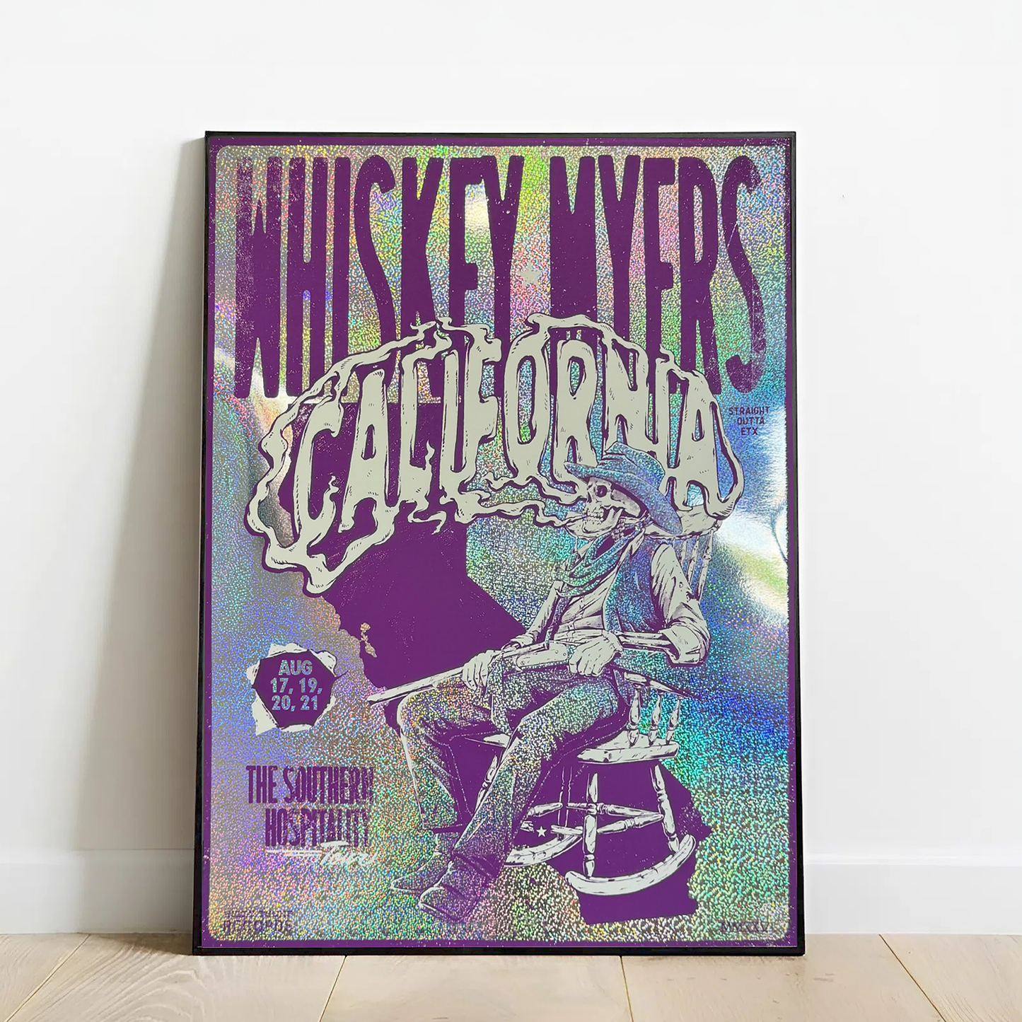Limited Edition Whiskey Myers Southern Hospitality Tour In CA Poster 1