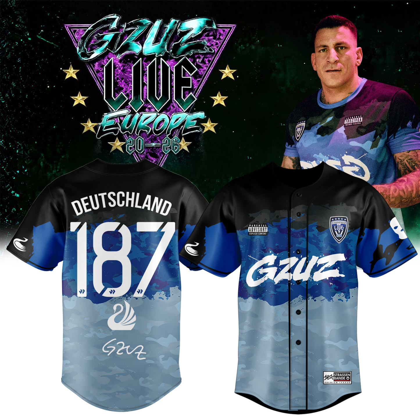 ,.GZUZ “LIVE EUROPE TOUR 2026” Signed – Jersey