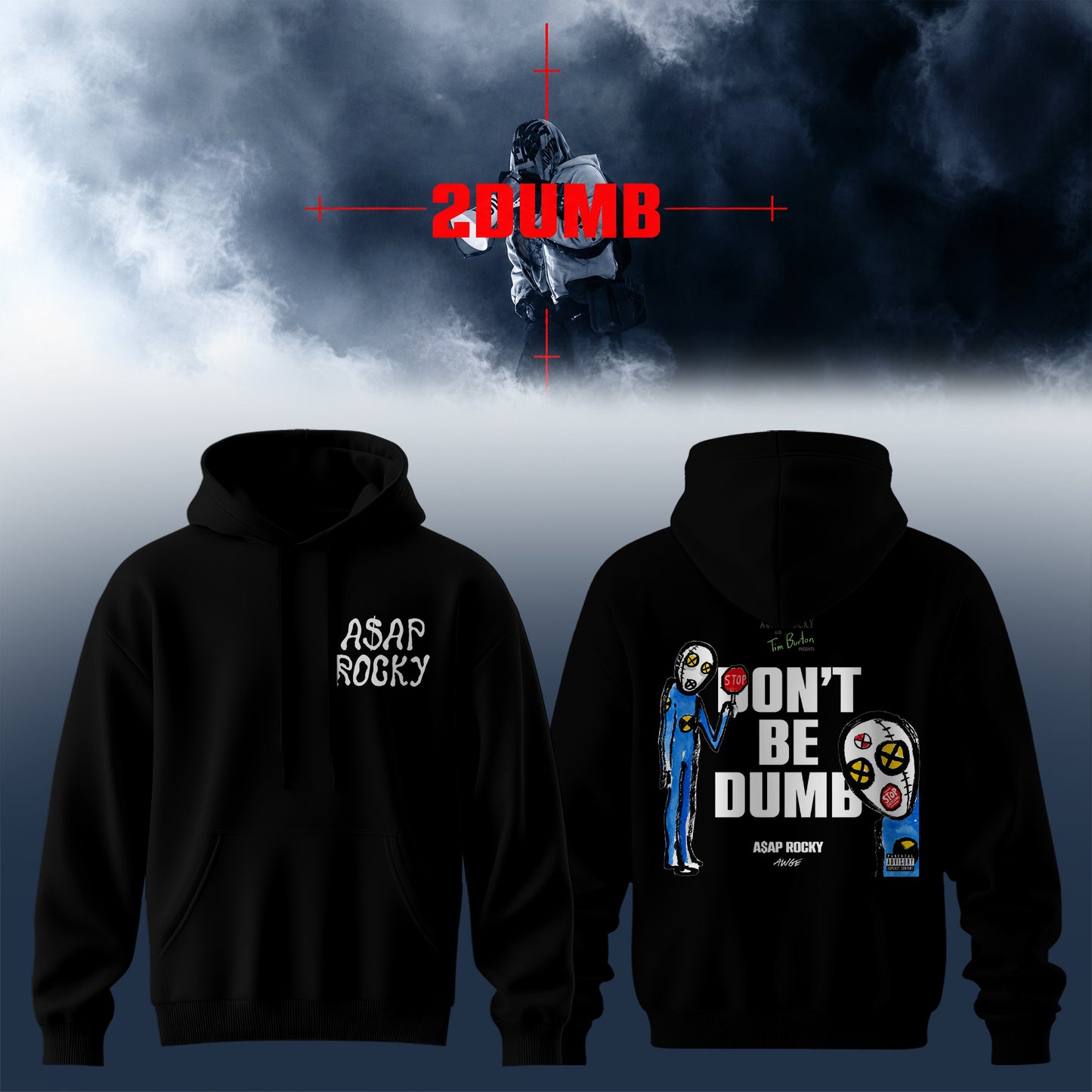 Asap Rky Don’t Be Dumb Tour Premium 3D Hoodie V5