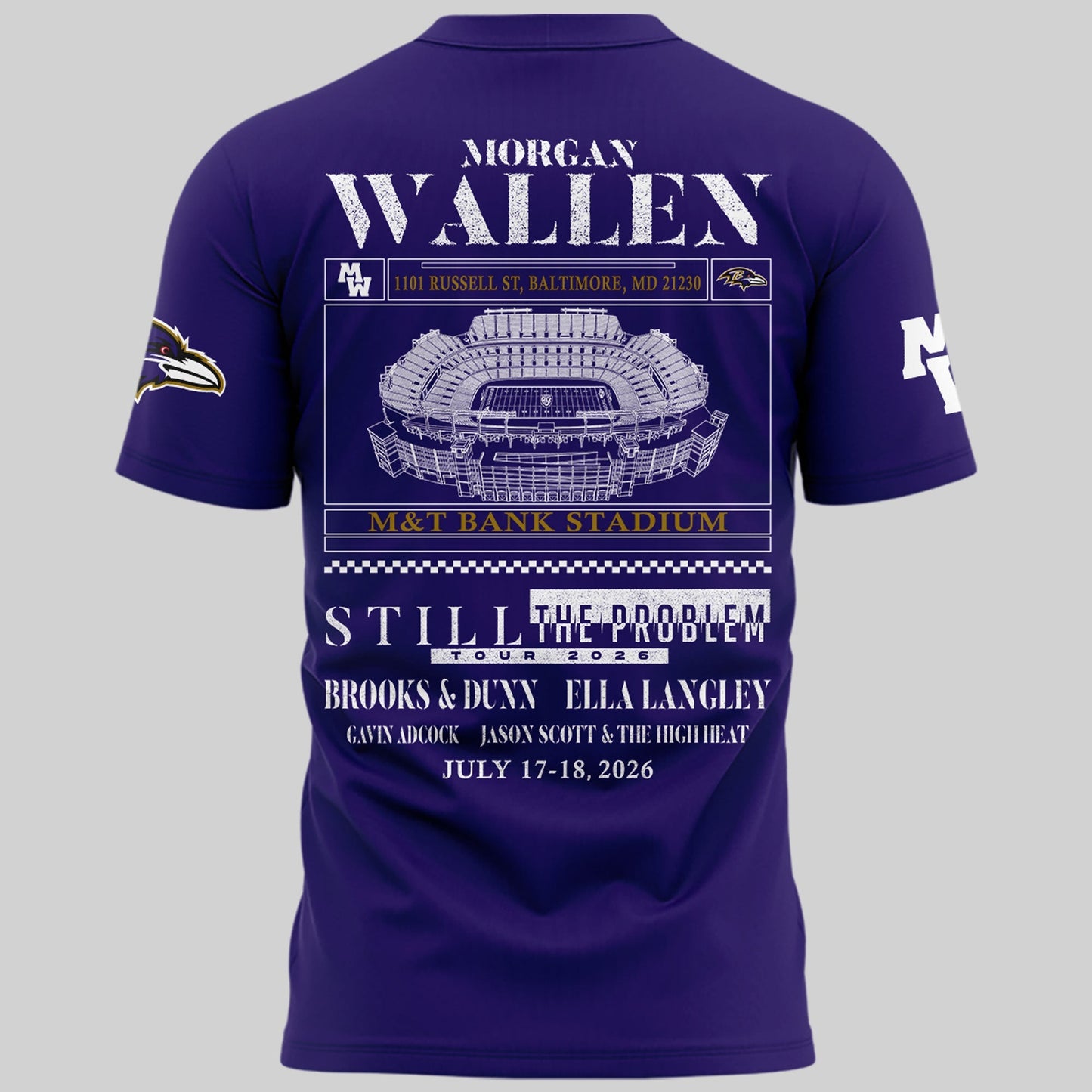 Special New Edition Baltimore Ravens x MW Tshirt 2026