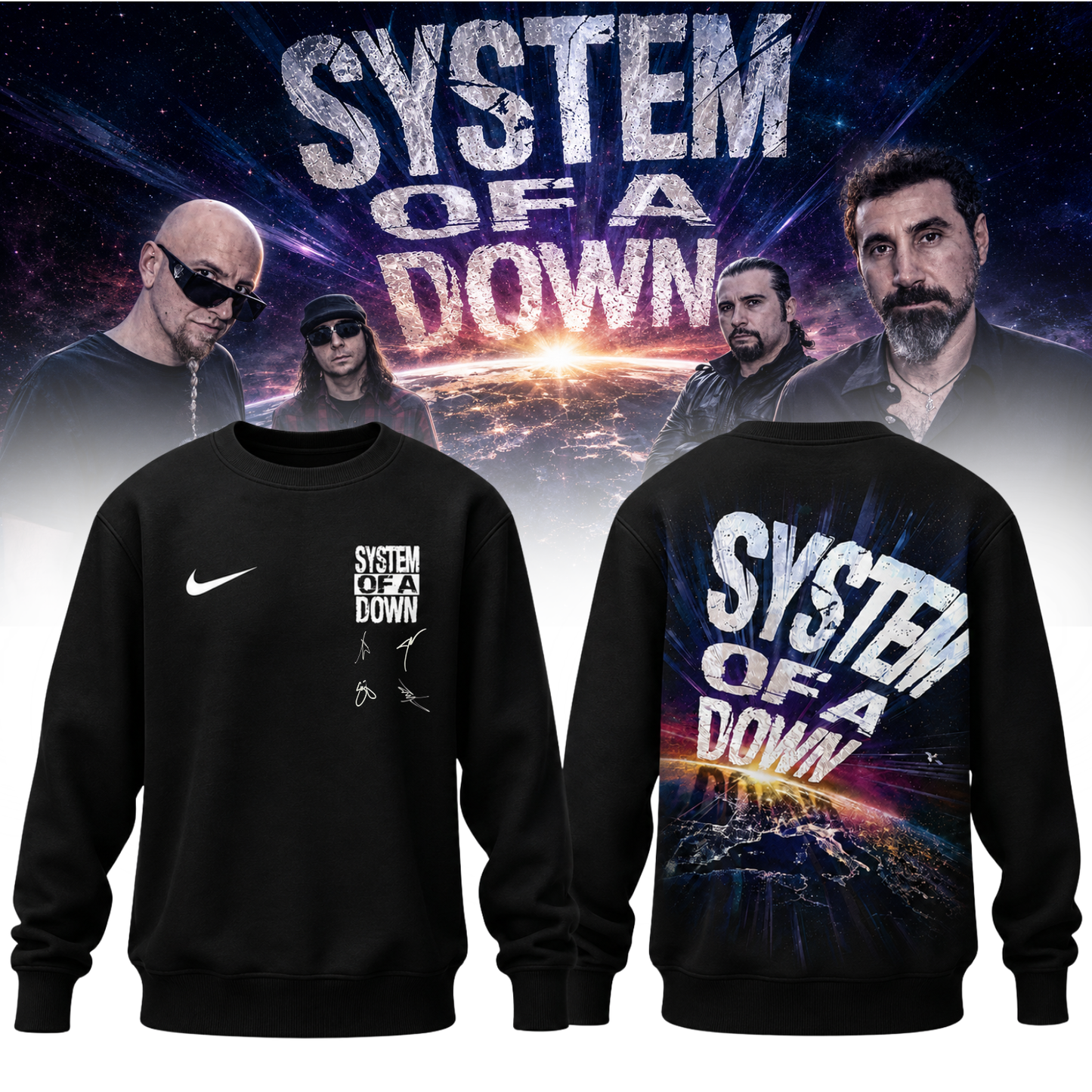 System of a Down “Europe / UK Stadium Tour 2026” – Sweatshirt