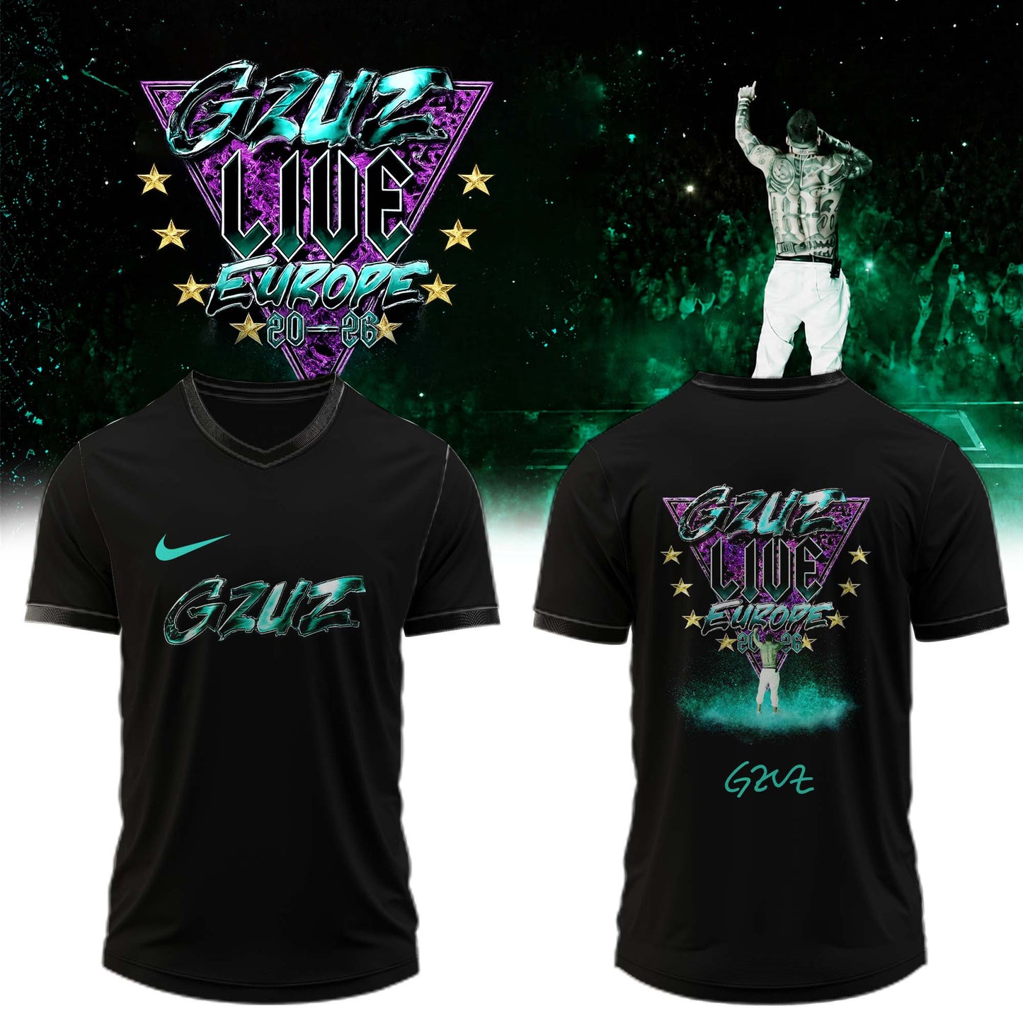 ,..GZUZ “LIVE EUROPE TOUR 2026” Signed – Jersey