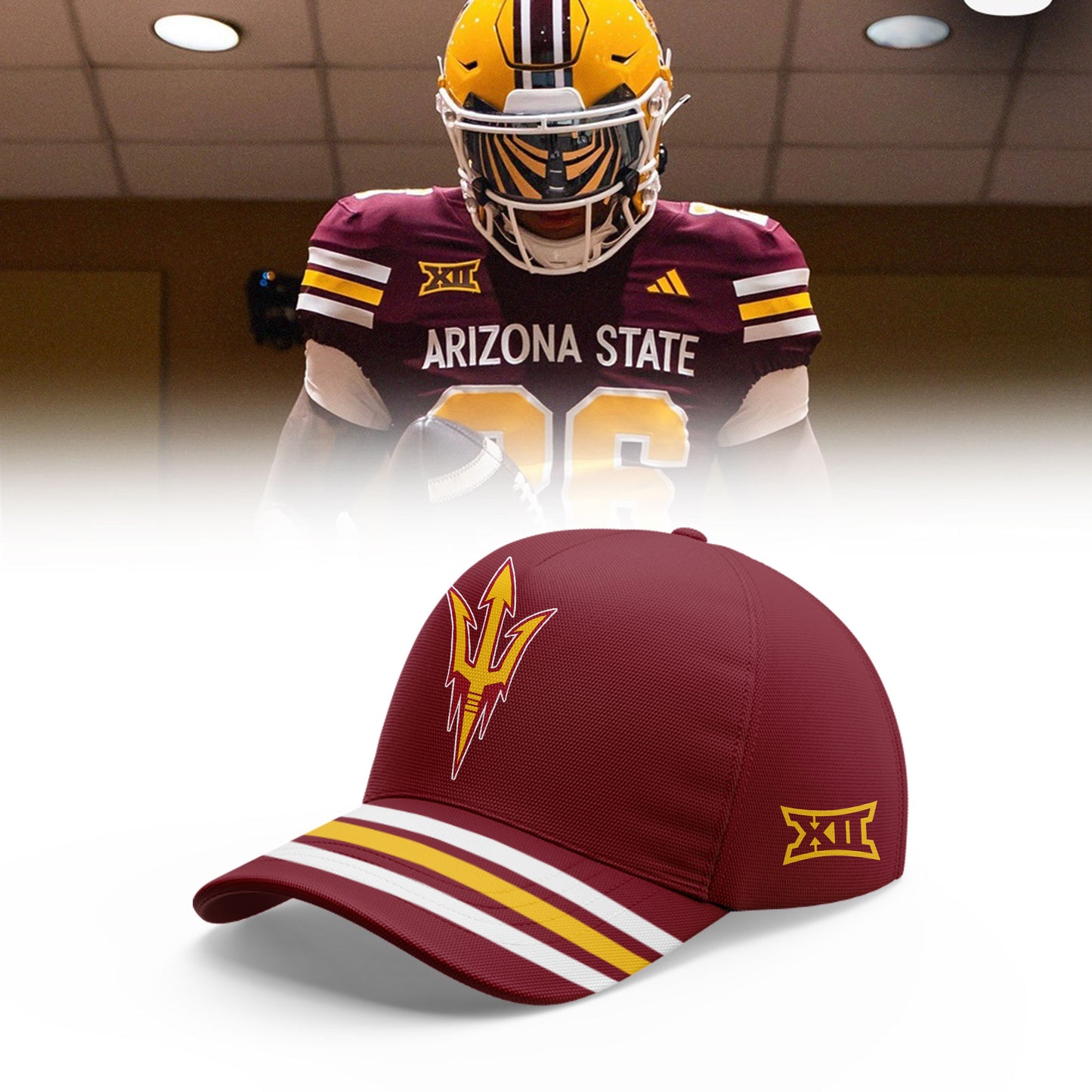 .Arizona State Sun Devils 2026 Strategy Personalized Football Jersey