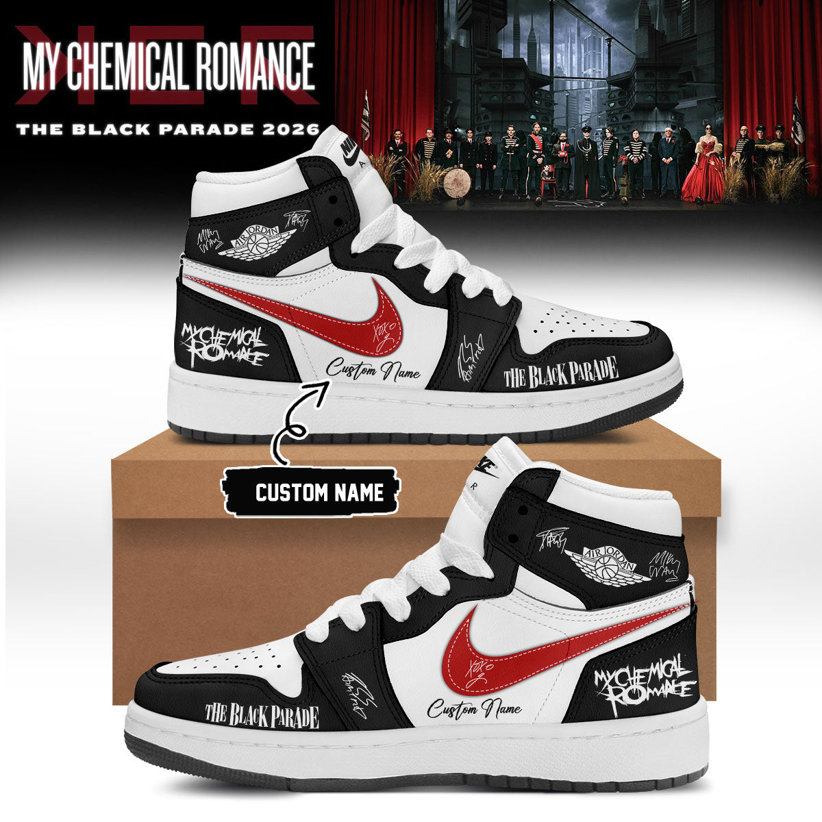 ,My Chemical Romance Limited Edition Signature Shoes