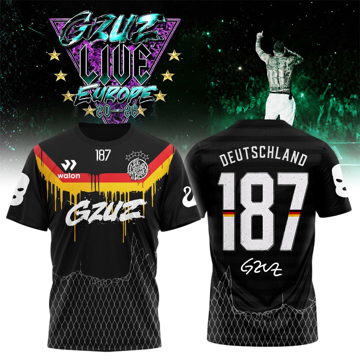 ,,,.GZUZ “LIVE EUROPE TOUR 2026” Signed – Shirt