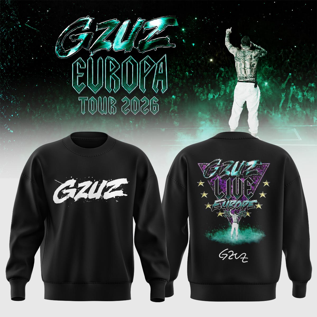 GZUZ “Live Europe 2026” Signature Limited Edition – Sweatshirt