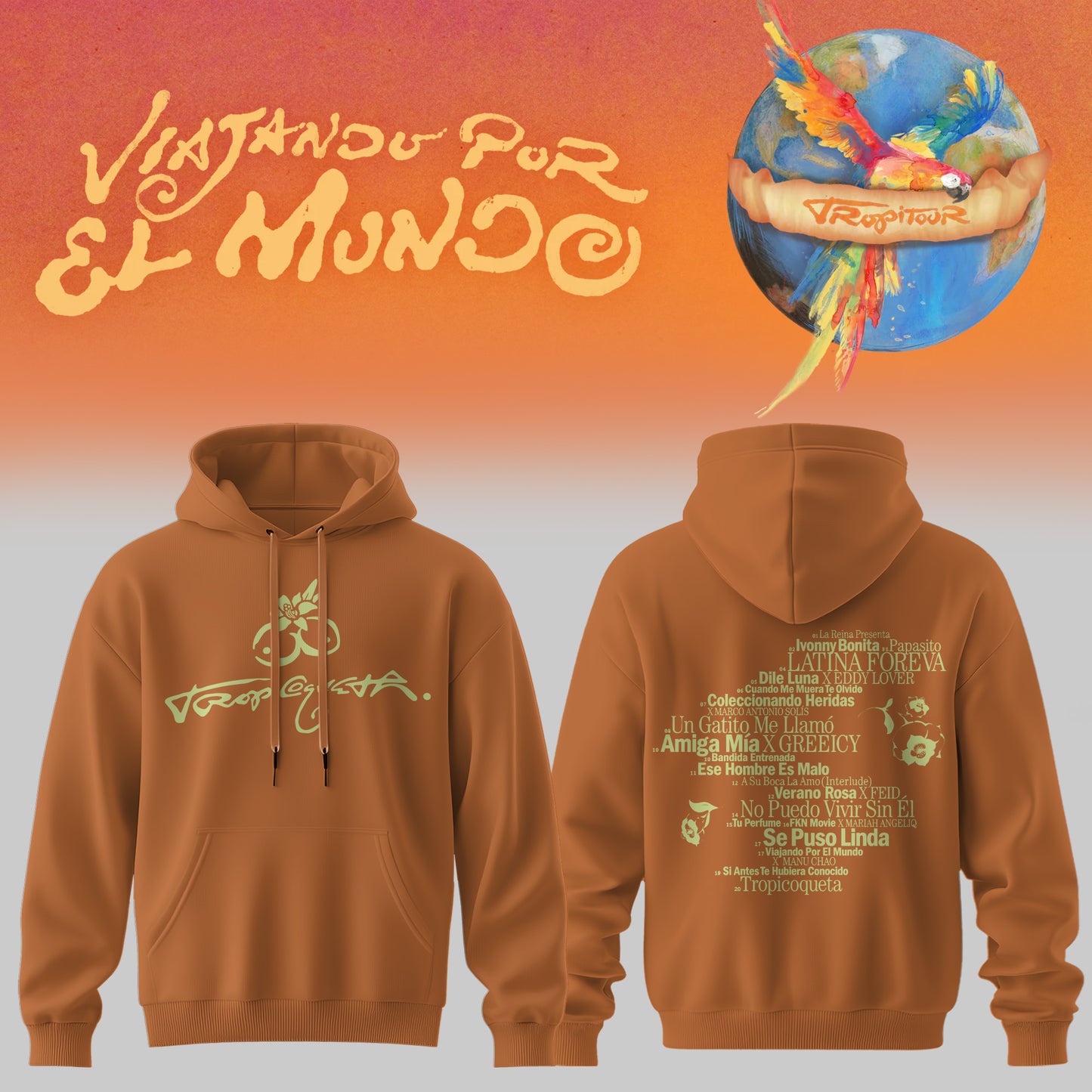 Karol G Viajando Por El Mundo Tropitour Limited Hoodie
