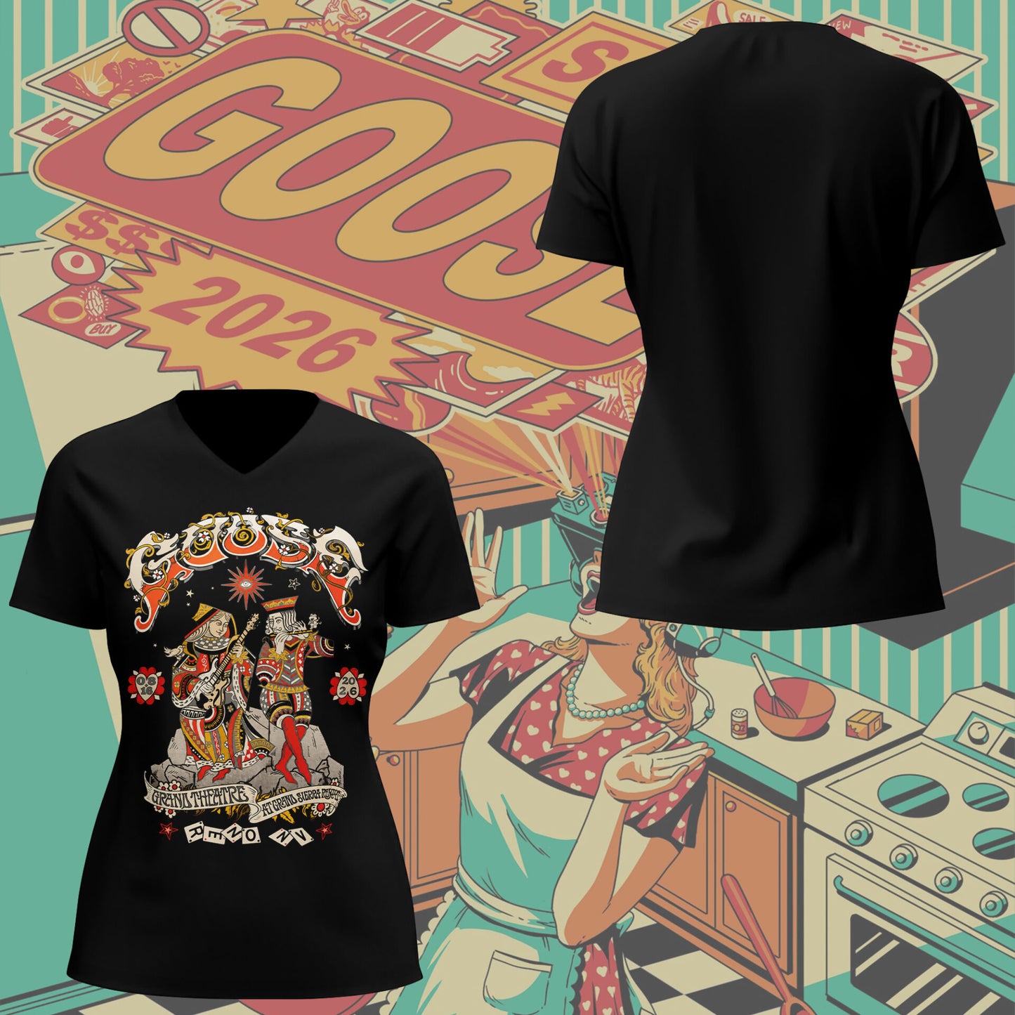Limited Edition Summer Tour in Reno,NV V-neck TShirt