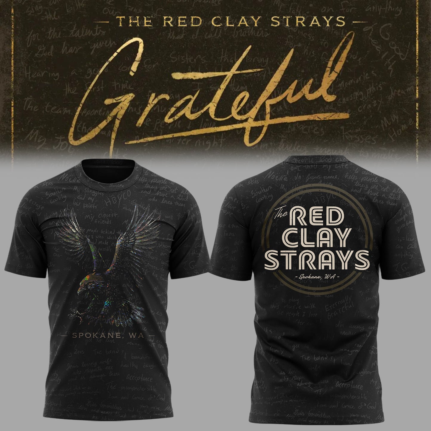 Limited Edition The Grateful Tour in Spokane,WA Shirt
