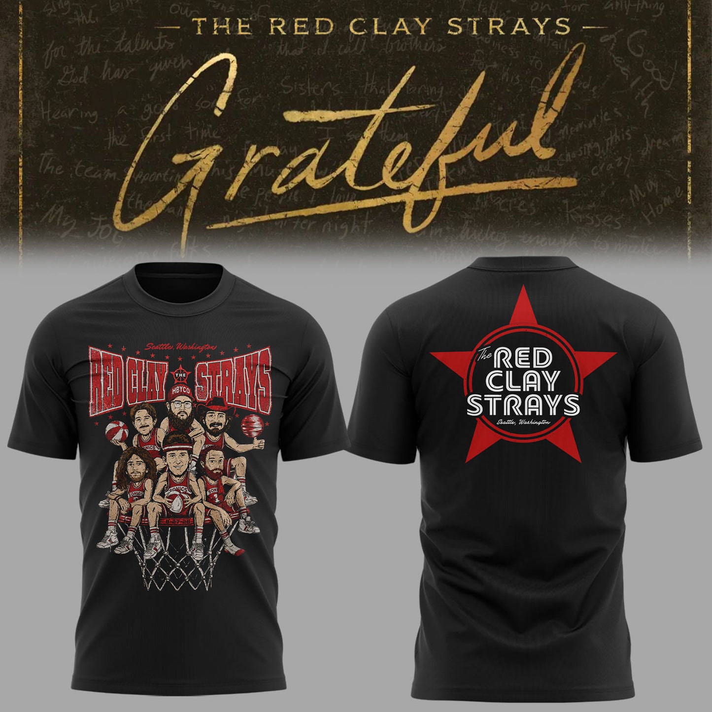 Limited Edition The Grateful Tour in Seattle,WA Shirt