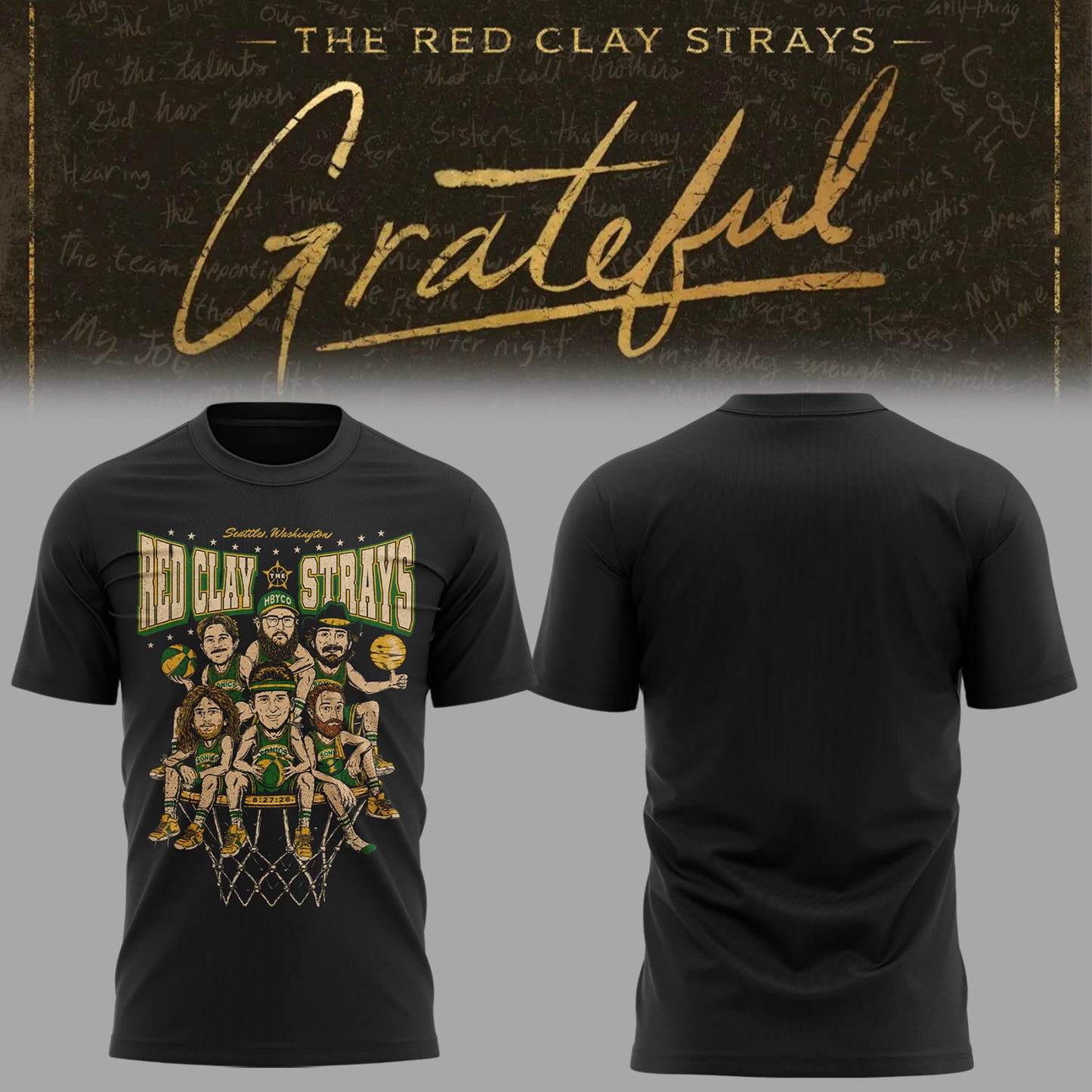 Limited Edition The Grateful Tour in Seattle,WA Shirt