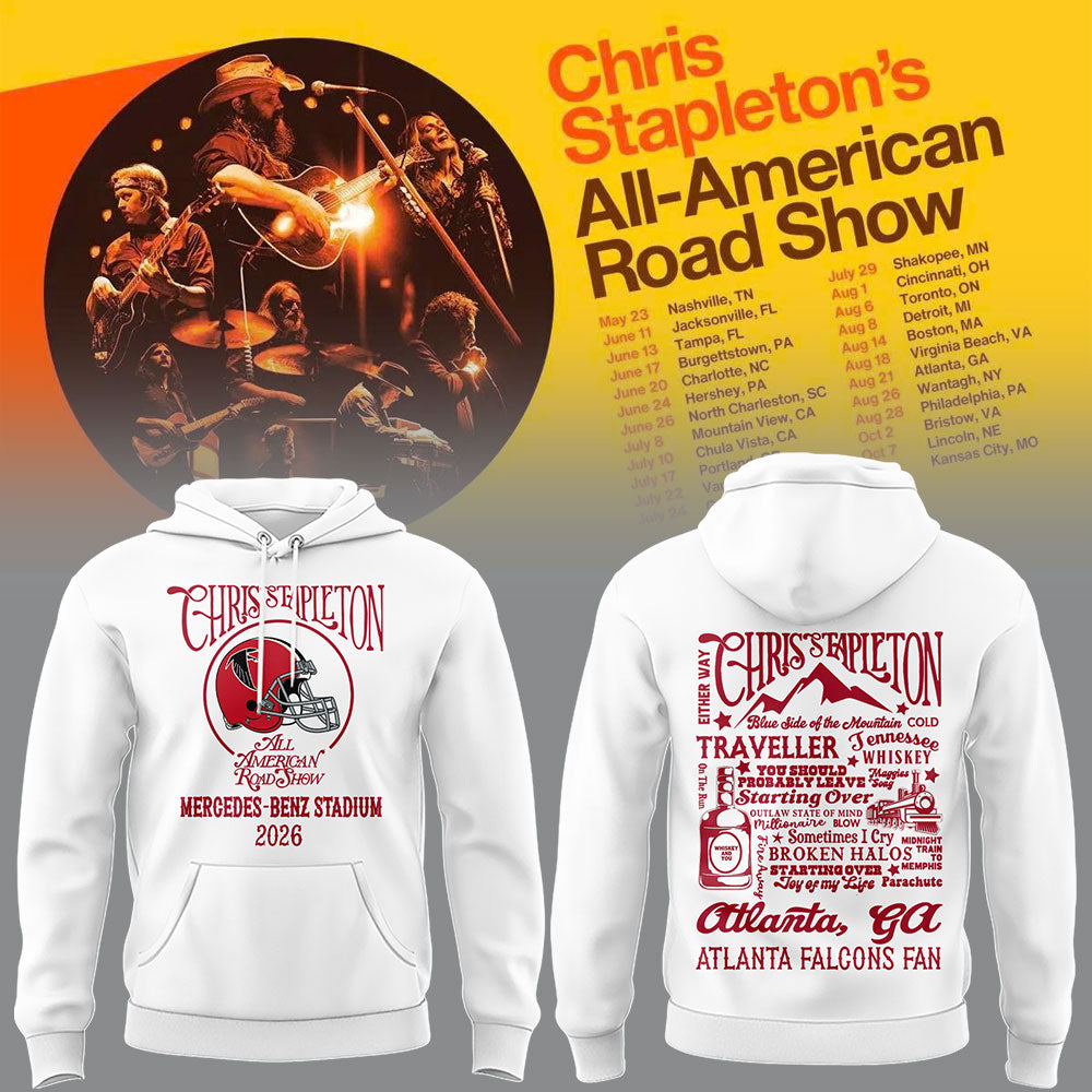 Limited Edition Atlanta Falcons x Chris Stapleton “All-American Road Show” Hoodie