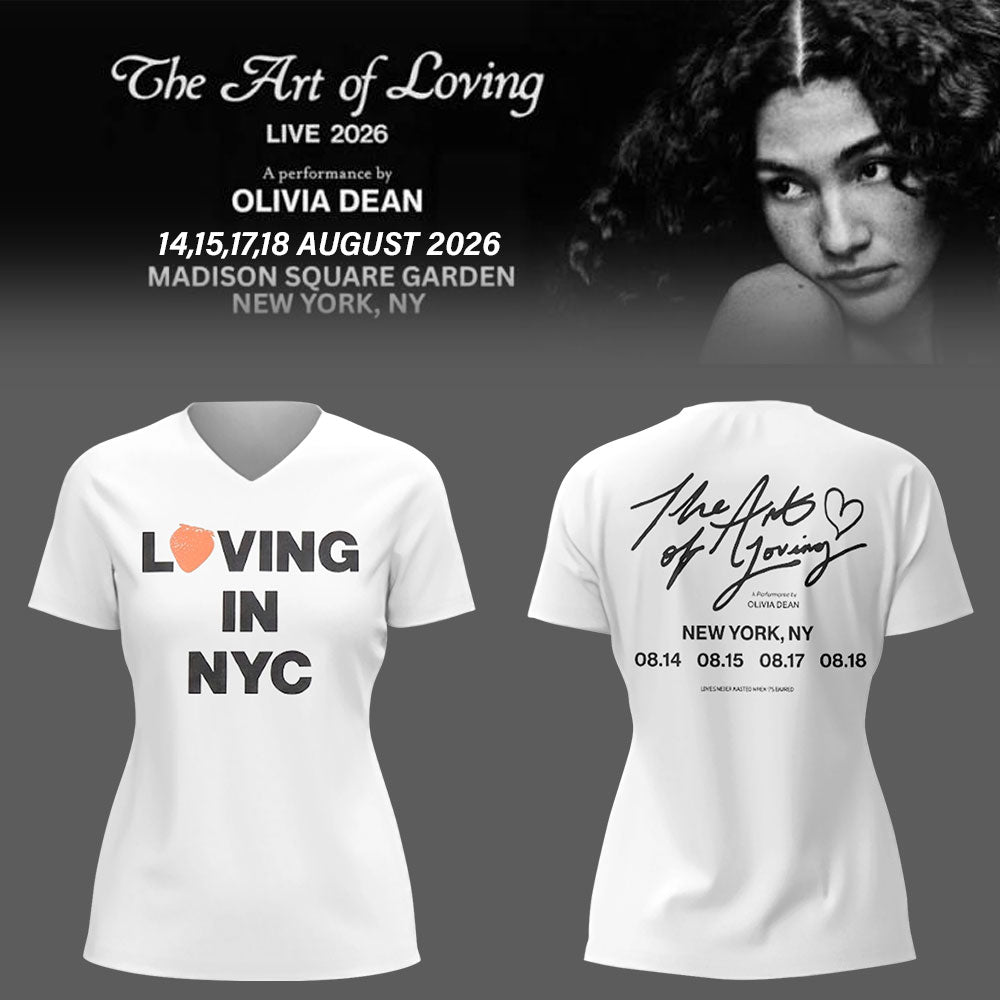 Limited Edition The Art of Loving Live 2026 in NYC V-neck TShirt