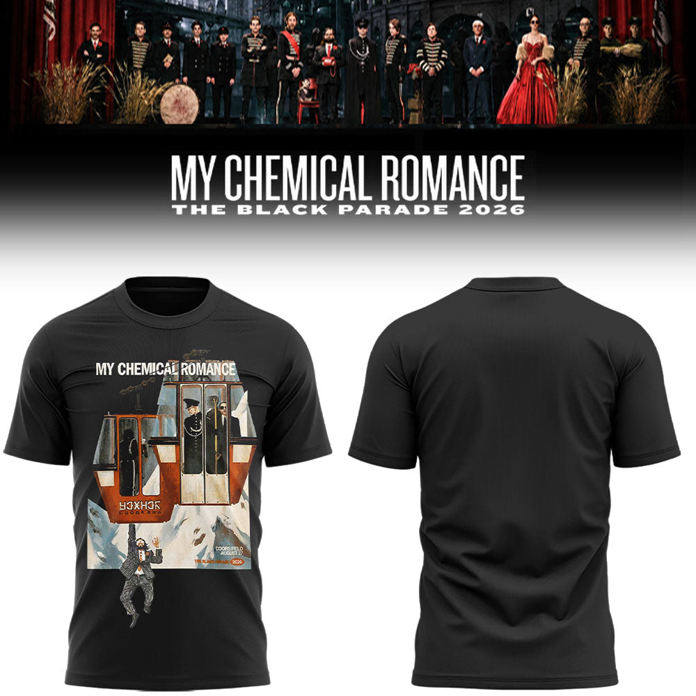Limited Edition MCR Long Live The Black Parade Tour US 2026 At Denver, Colorado Tshirt