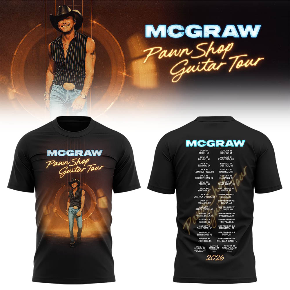 McGraw 🤠🎤 “Pawn Shop Guitar Tour 2026” Shirt