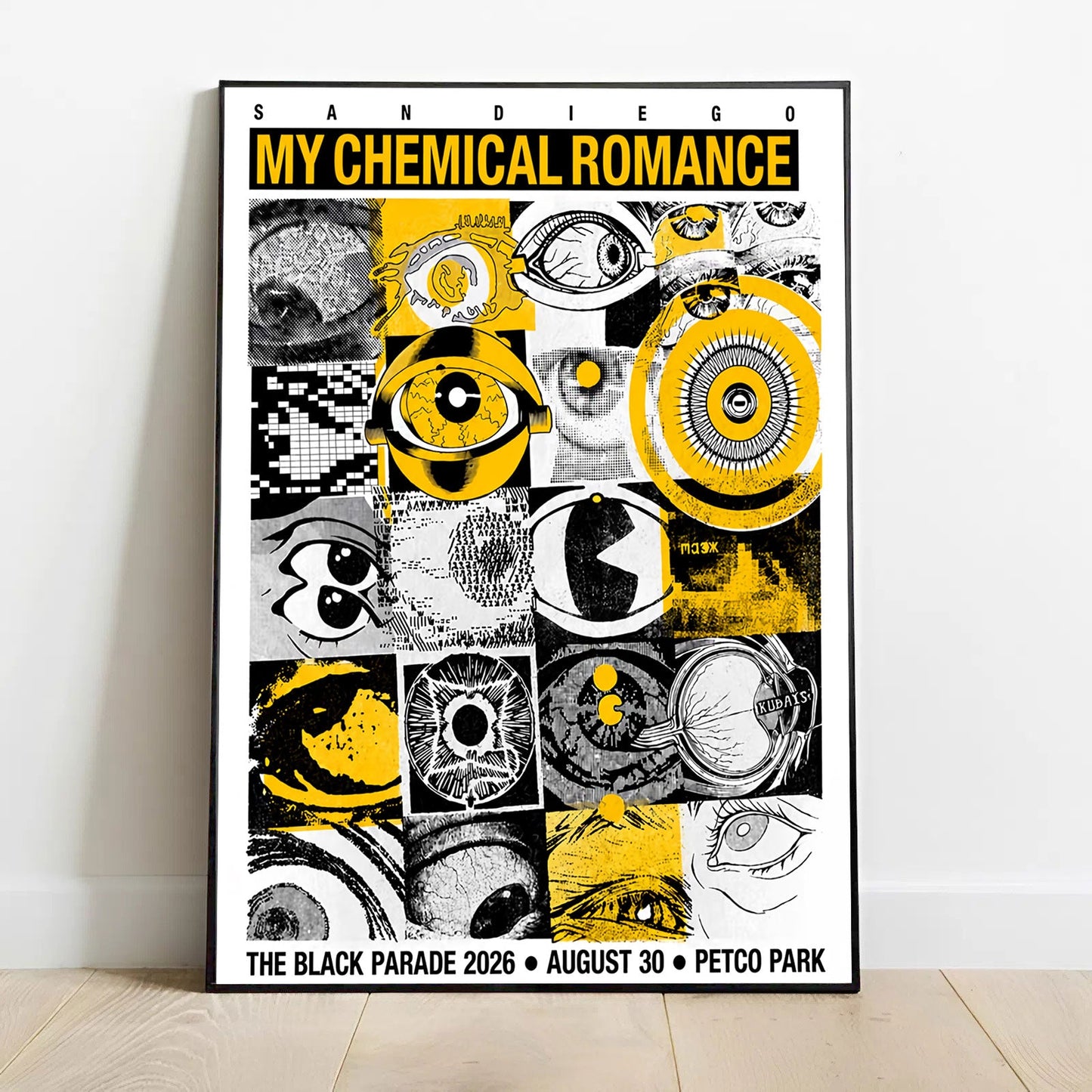 Limited Edition MCR Long Live The Black Parade Tour 2026 At Petco Park Poster