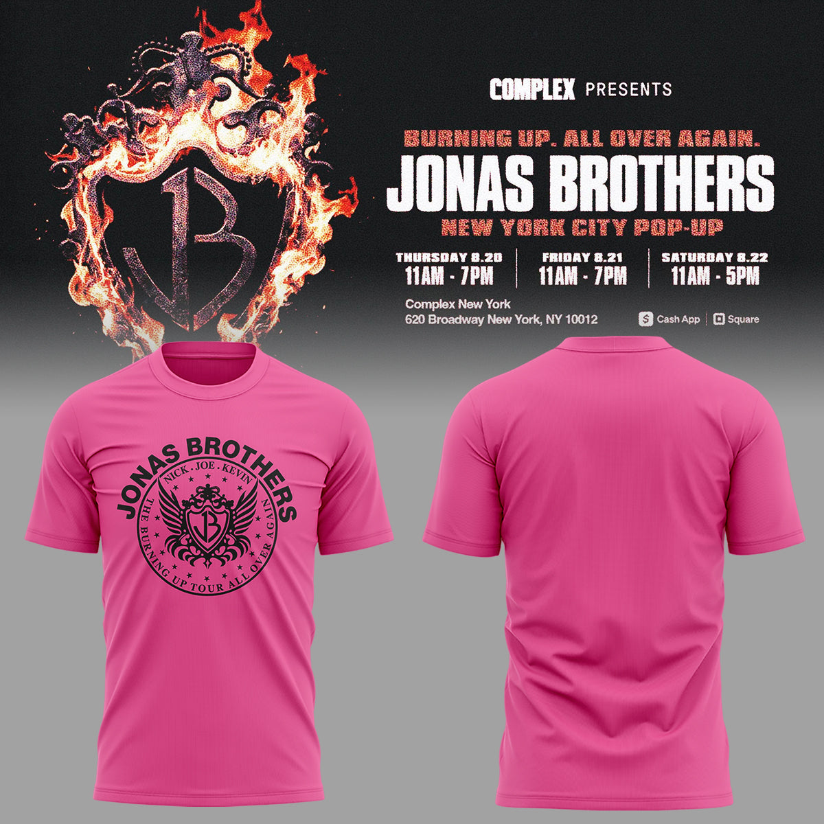 Limited Edition “The Burning Up Tour: All Over Again” 2026 Tshirt