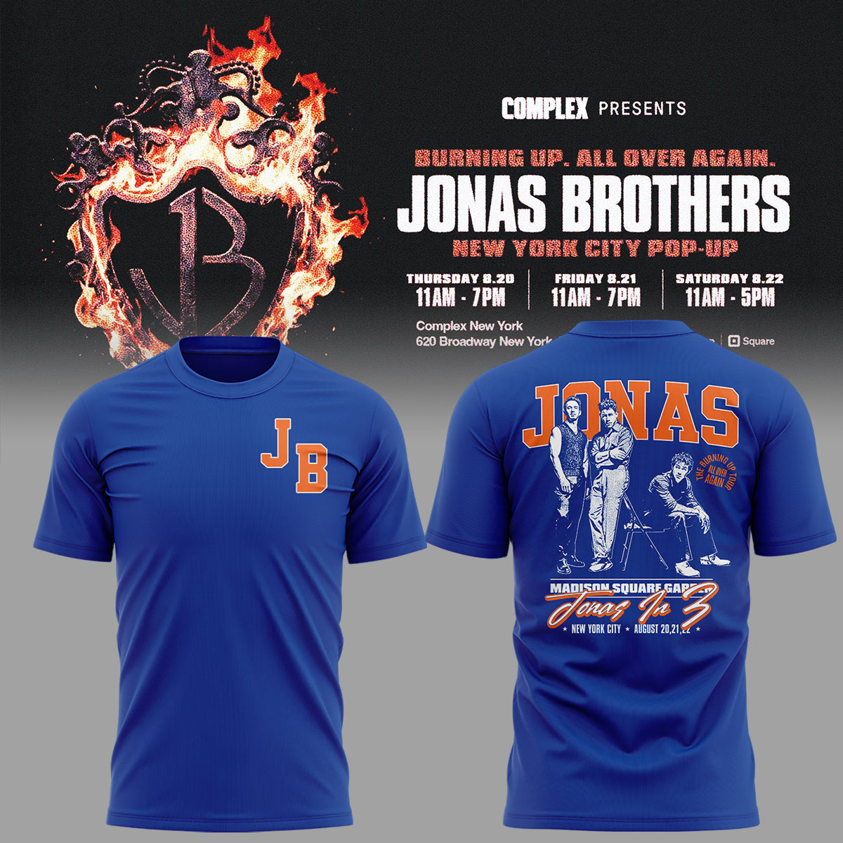 Limited Edition “The Burning Up Tour: All Over Again” 2026 Tshirt