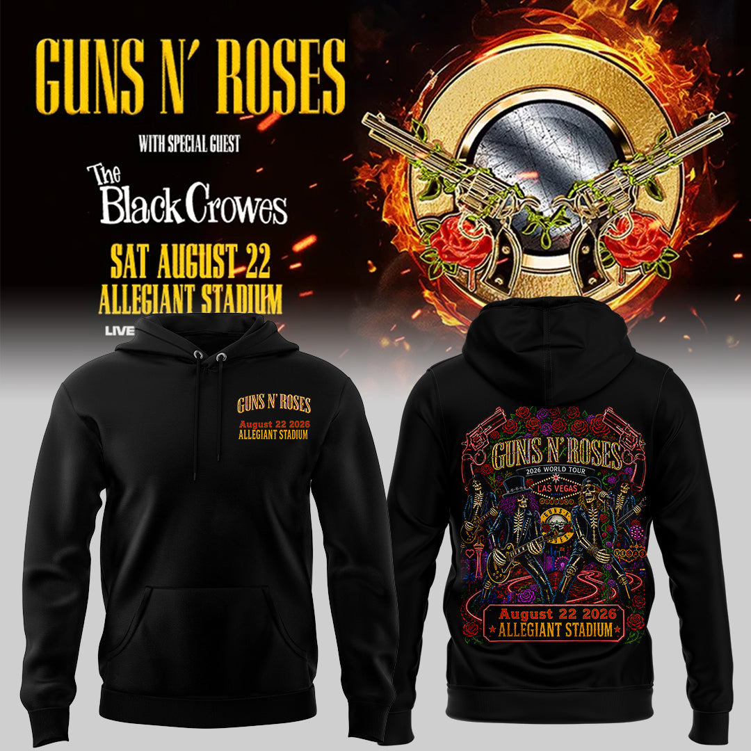 Limited Edition Guns N’ Roses Tour 2026 Hoodie