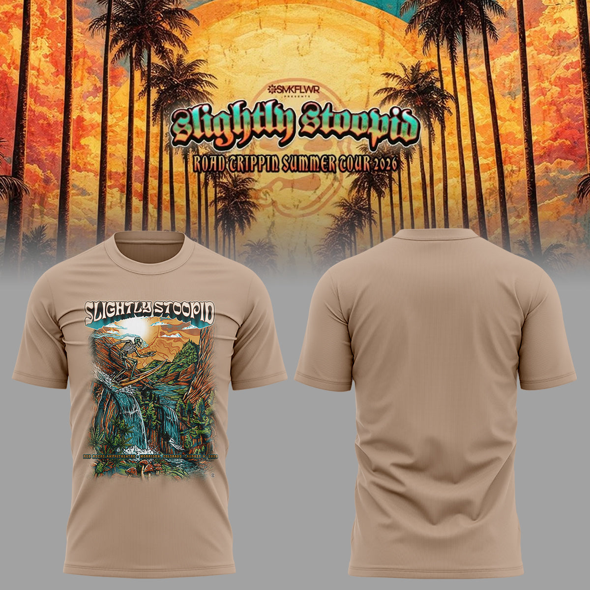 Limited Edition Slightly Stoopid Tour 2026 Tshirt 2