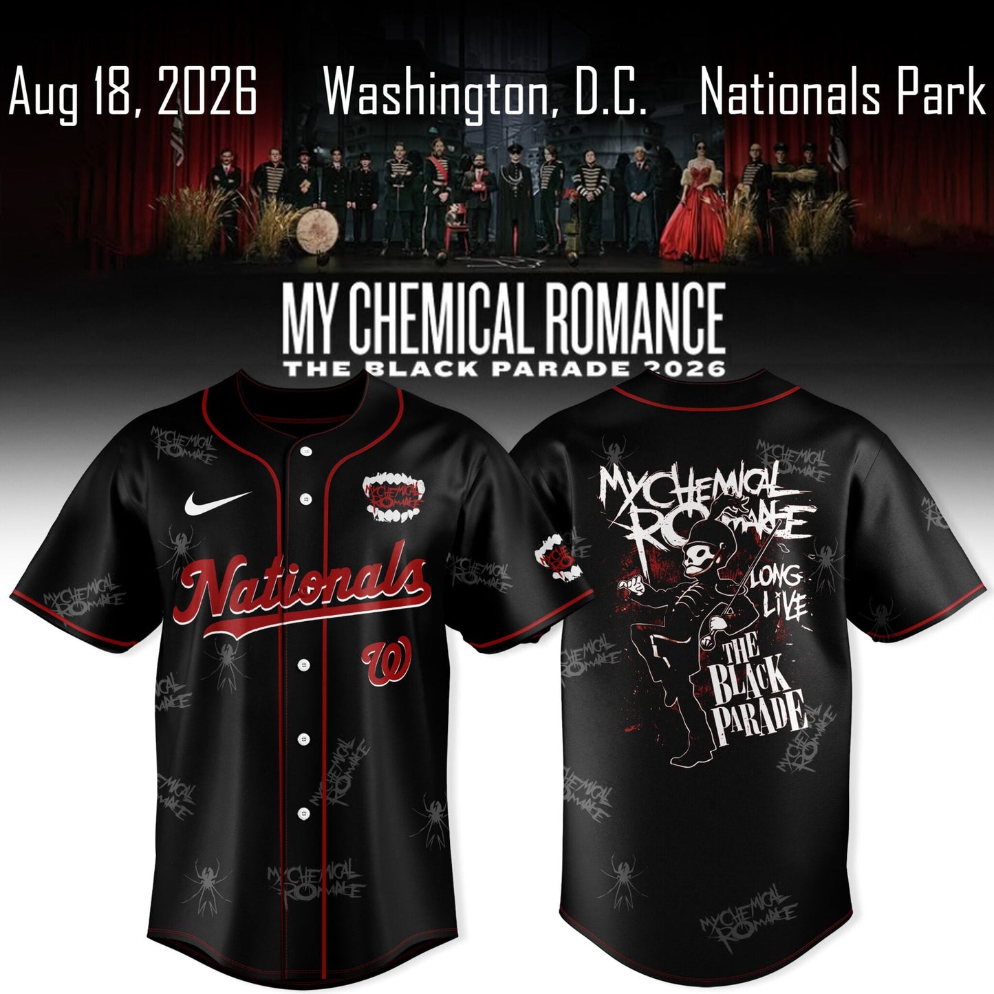 My Chemical Romance The Black Parade 2026 Jersey Collection