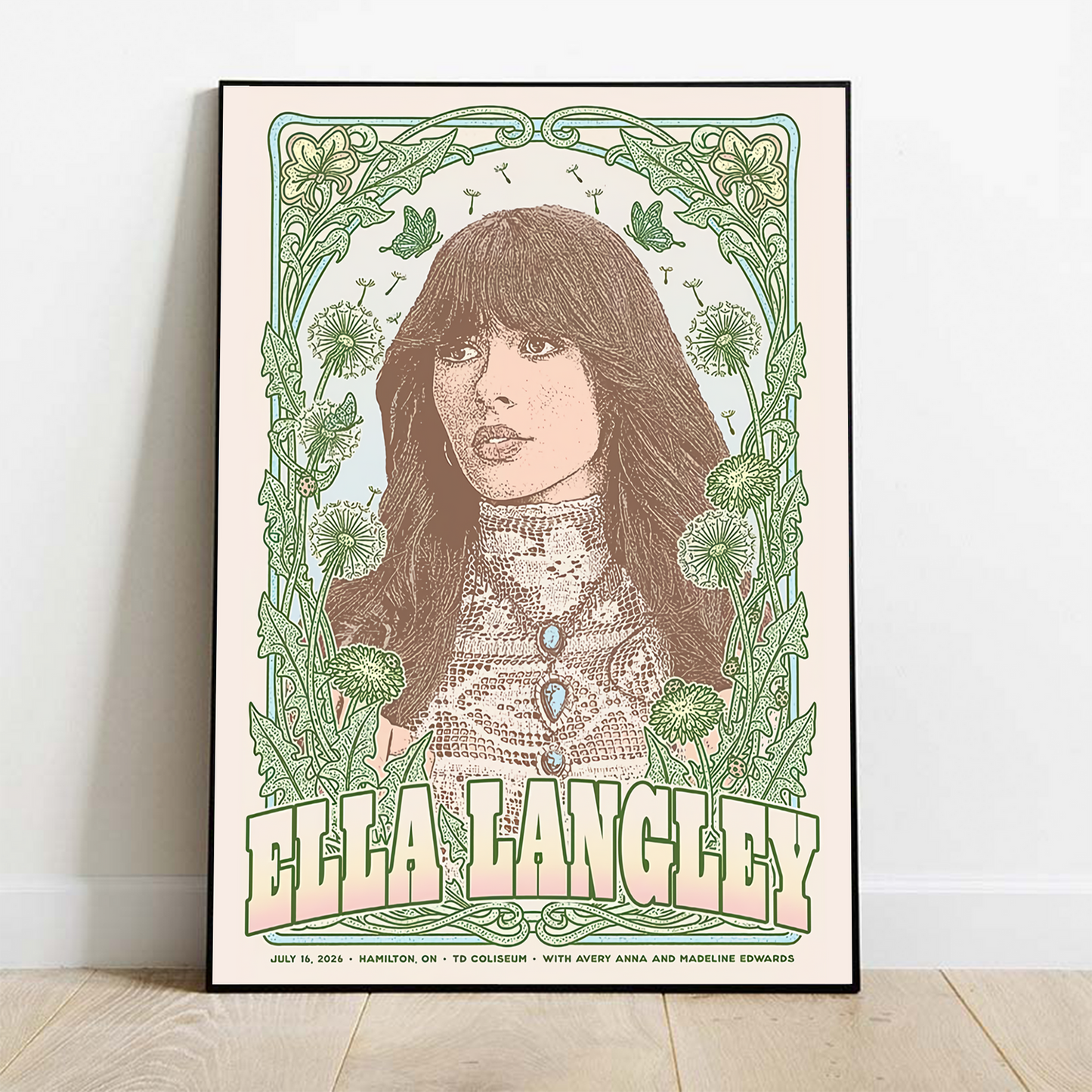 Limited Edition Ella Langley Dandelion Tour 2026 Poster 2