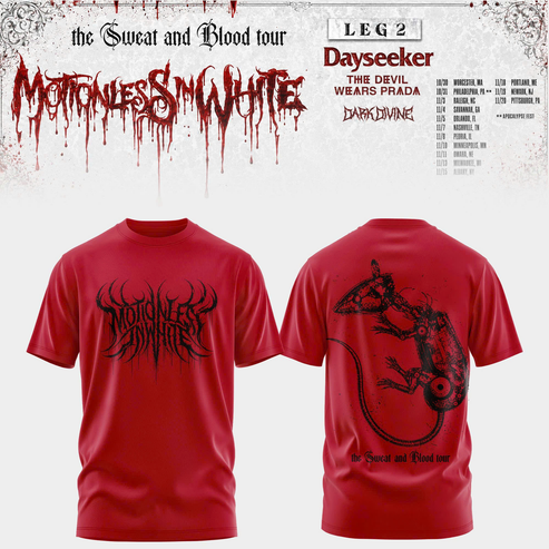 Limited Edition The Sweat & Blood Tour 2026 Tshirt 16
