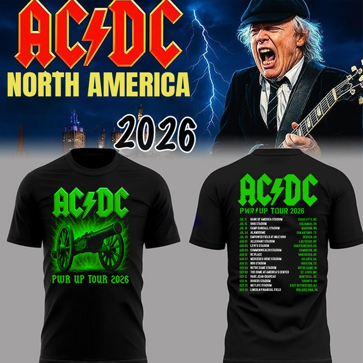 Exclusive 2026 AC/DC - North America Power Up Tour T-Shirt