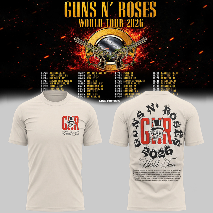 04. Perfect Shirt Guns N' Roses - World Tour 2026 T-Shirt