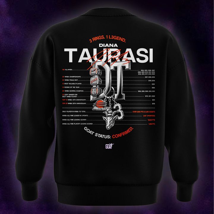 2026 New Diana Taurasi’s Sweatshirt Signature Print for Phoenix Mercury fans