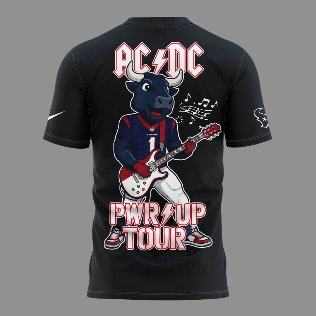 001. Newest Shirt AC/DC x Houston Texas - Power Up Tour 2026 T-Shirt