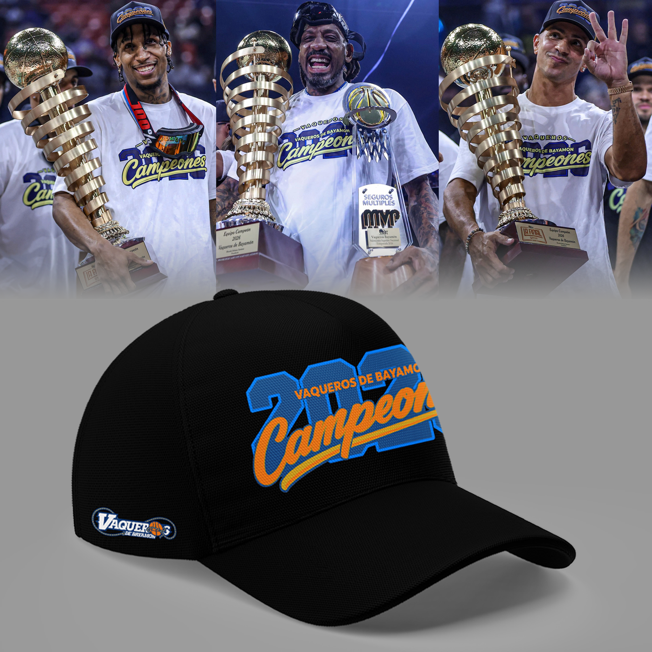 Champions White Shirt Vaqueros de Bayamón 2026 Cap