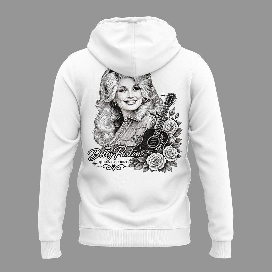 09. White Hoodie Dolly Parton - I Will Always Love You Hoodie