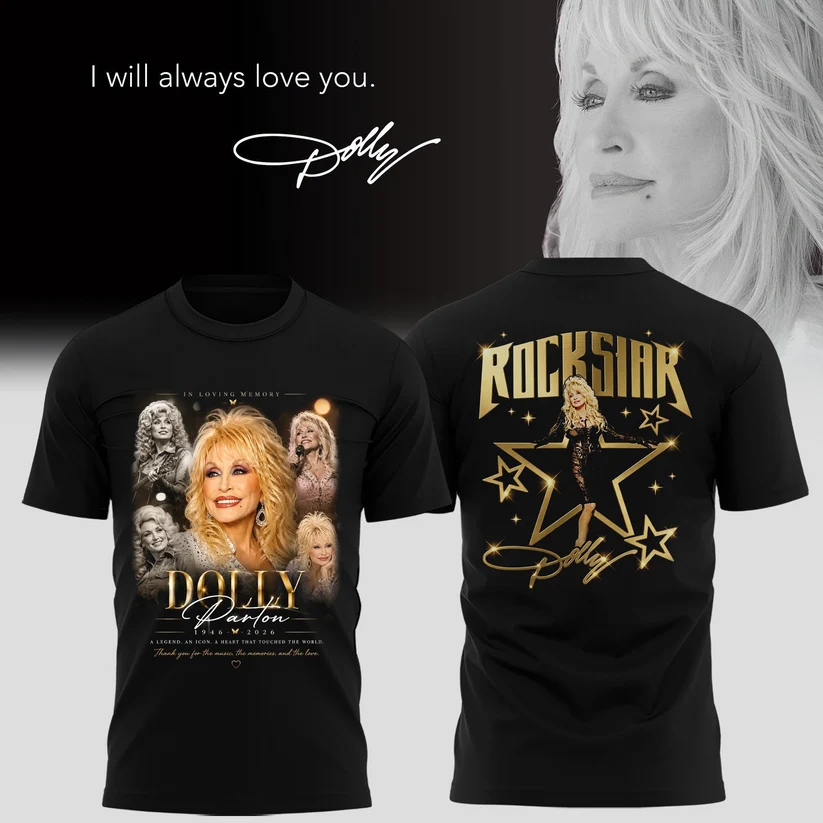 03.18. Black Shirt Dolly Parton - The Queen Of Country Music T-Shirt
