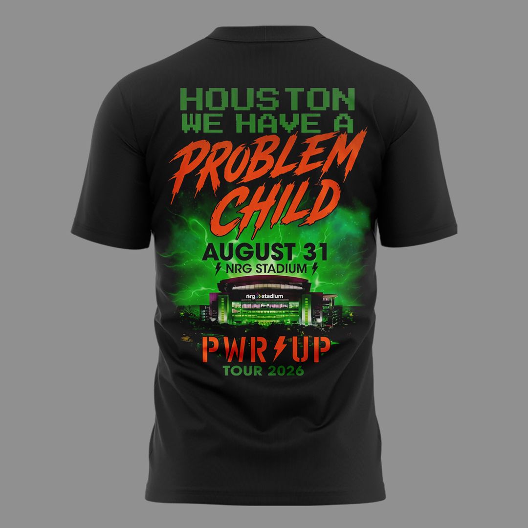 001. AC/DC Exclusive Houston Event Shirt - Power Up Tour 2026 at NRG Stadium - Houston, TX T-Shirt
