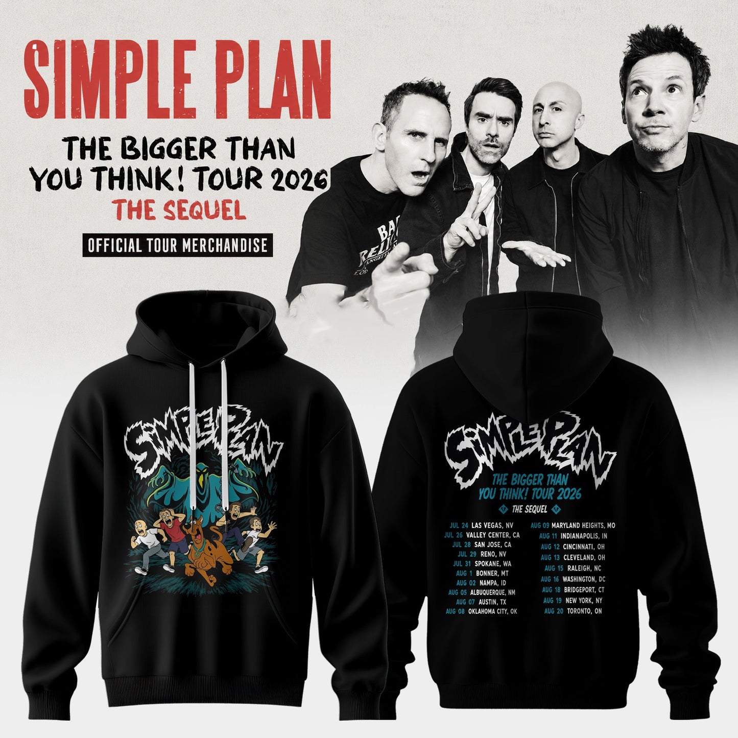 The Bigger Than You Think Tour 2026 Premium 3D Hoodie – Classic Black Streetwear
