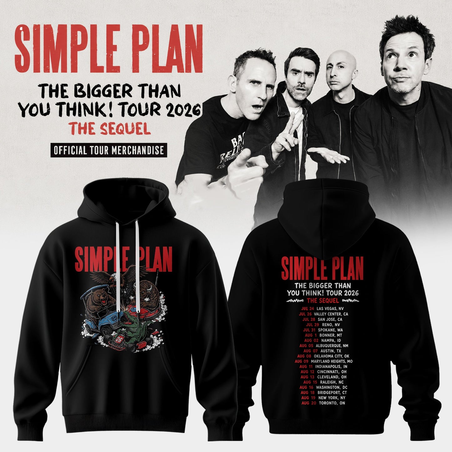 The Bigger Than You Think Tour 2026 Streetwear 3D All-Over Print Hoodie – Urban Edition