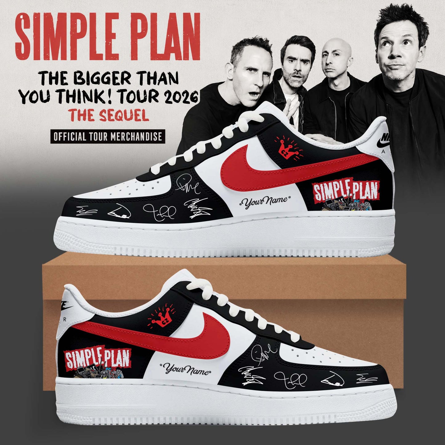 The Bigger Than You Think Tour 2026 Premium 3D Graphic Sneakers – Special Edition