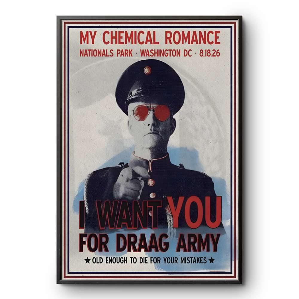 Limited Edition MCR Long Live The Black Parade Tour 2026 Washington, D.C Poster