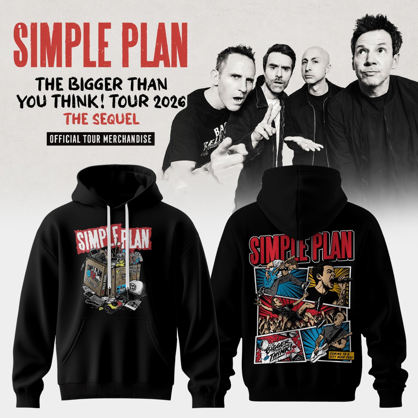 The Bigger Than You Think Tour 2026 Heavyweight 3D Graphic Tee – Alternative Rock