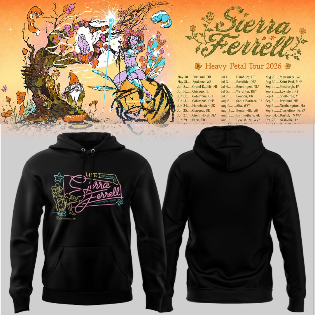 Limited Edition Heavy Petal Tour 2026 in Bentonville, AR Hoodie
