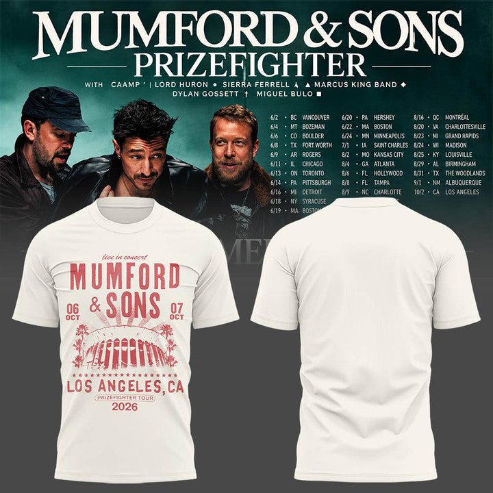 Limited Edition Prizefighter, CA Tour 2026 T-shirt