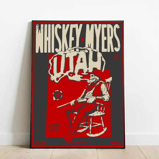 Limited Edition Whiskey Myers Southern Hospitality Tour In Utah Poster 3