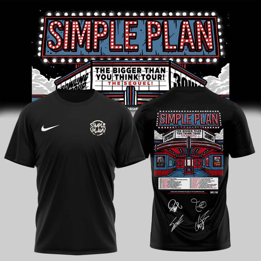 Simple Plan " The Bigger Than You Think! Tour "- Tshirt