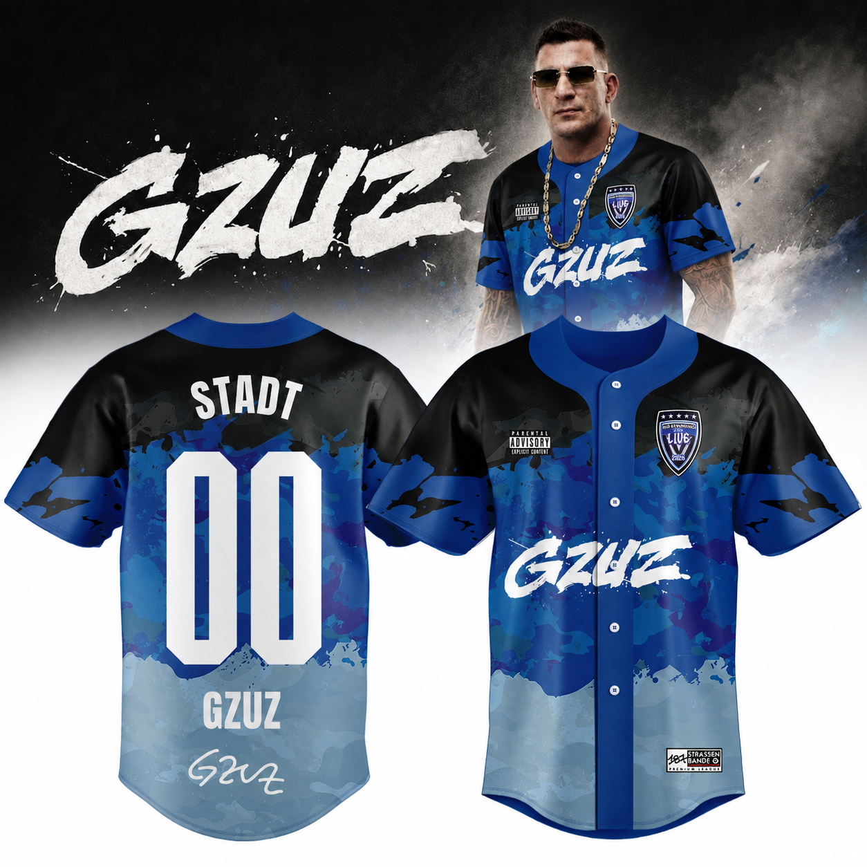 GZUZ “Live Europe 2026” Signature Limited Edition – Jersey (Custom Name & Number)
