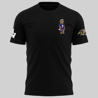 1.Special New Edition Baltimore Ravens x MW  Black Tshirt 2026