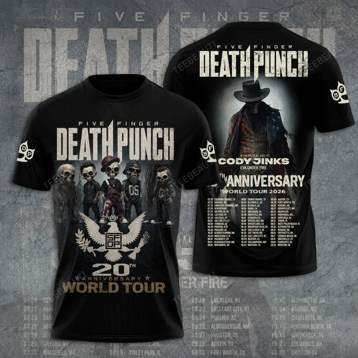 FFDP, 20th Anniversary World Tour 2026 Limited Edition T-Shirt 3